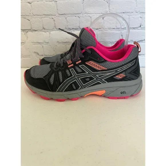 Asics Gel Venture 7 Women's running shoe size 6 gray/pink - Picture 2 of 11